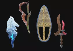 Seasonal Weapons Low-poly 3D model