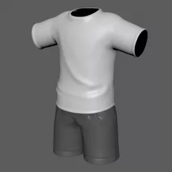 Shirt-Shorts 3D model