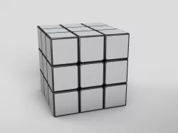 Simple geometric cube 3D model