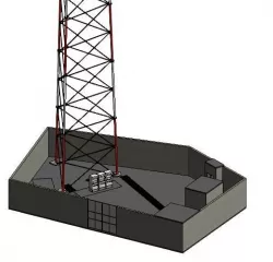 SITIO DE TELECOMUNICACIONES  3D model