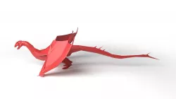 Smaug Low Poligonal Low-poly 3D model