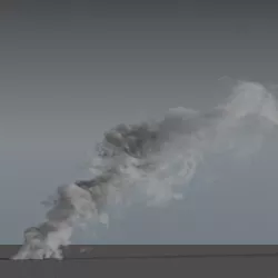 Smoke Rising 04 - VDB 3D model