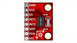Sparkfun ADXL 345 - Reverse engineering 3D model
