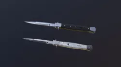 Stiletto Knife Low-poly 3D model
