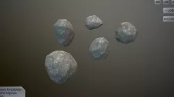 Stone set Low-poly 3D model