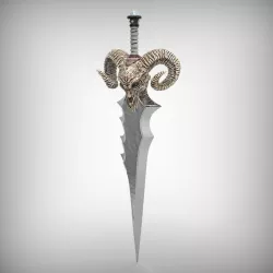 sword and skull 3D model