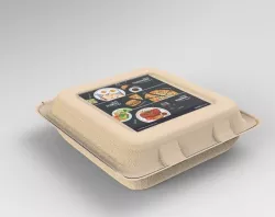 Take away box  Low-poly 3D model