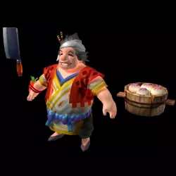 The character of the game - the cook 3D model