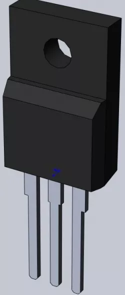 TO-220FP transistor package 3D model