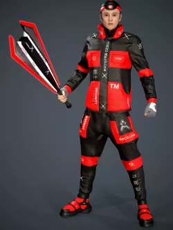 Tokyo Machine Man Low-poly 3D model