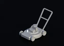 Tool 15 Lawn mower Low-poly 3D model