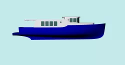 Tour Boat 3D model