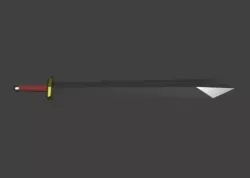 Two-Handed Sword Low-poly 3D model