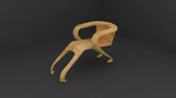 Unique chair design using 3D blender Texture