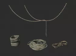 Various Ropes Set 3D model