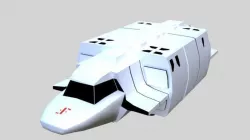 Visitor sky fighter transport v2 Low-poly 3D model