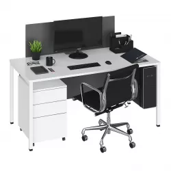 Vitra Office Black Kit 3D model