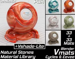 VMATS Natural Stones Material Library for Cycles and Eevee Texture