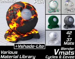 VMATS Various Material Library for Blender Cycles and Eevee Texture