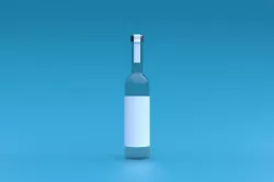 Vodka bottle 3D model