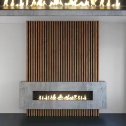 Wall Panel Set 127 Fireplace 3D model