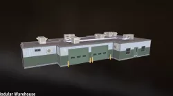 Warehouse 01 Model - Game Ready Low-poly 3D model