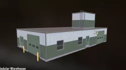 Warehouse 02 Model - Game Ready Low-poly 3D model