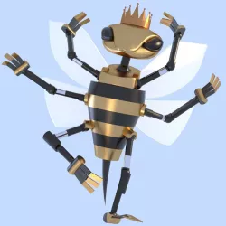 Wasp dancer 3D model