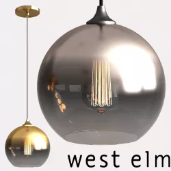 WEST ELM Ombre Mirrored Pendant 3D model
