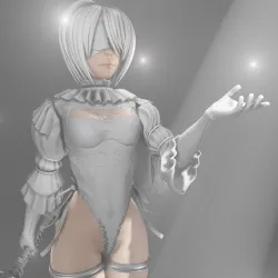 White 2B 3D model