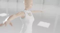 White Dress 3D Model 3D model