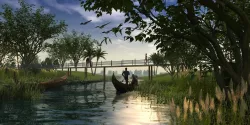 Wild Vacation - Creek Boating 01 3D model