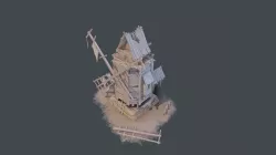 Wood building 03 Low-poly 3D model