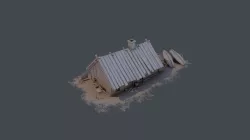 Wood building 06 Low-poly 3D model