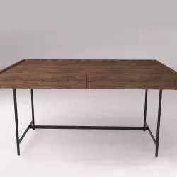 Wood table 3D model