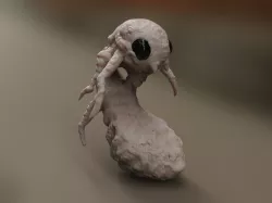 worms creature  3D model