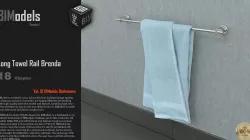 0118 Long Towel Rail Brenda 3D model