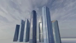 10 Building Skyscraper Low Poly Pack With Textures City Skyline Low-poly 3D model
