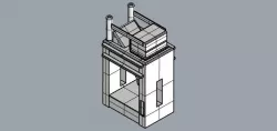 350 Ton Clearing Straight Side Press Machine 3D model