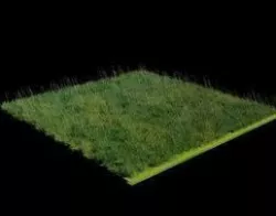 3D Grass Blender Model  Animated 3D model