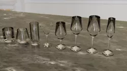 8 Types of Glassware Low-poly 3D model