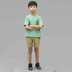 A Cool Boy With Arms Crossed  3D model