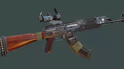AK 47 Dual Laser Sight with IR Illuminator Low-poly 3D model