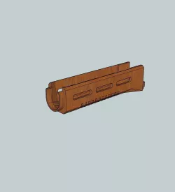 AK pattern M-Lok handguard 3D model