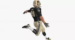 American Football Player New Orleans Saints Fur Rigged 3D model