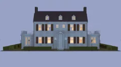 Amityvilles horror house from scary movie 3D model