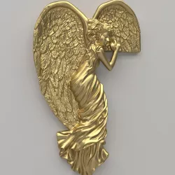 Angel Door Frame Ornament 3D model