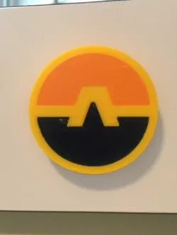 Aquaman Emblem (35 mm Diameter x 3 mm Thick)