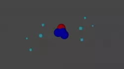 Atom animated 3D Low-poly 3D model