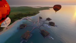 Beach resort designed in Revit 2021 and lumion 10 3D model